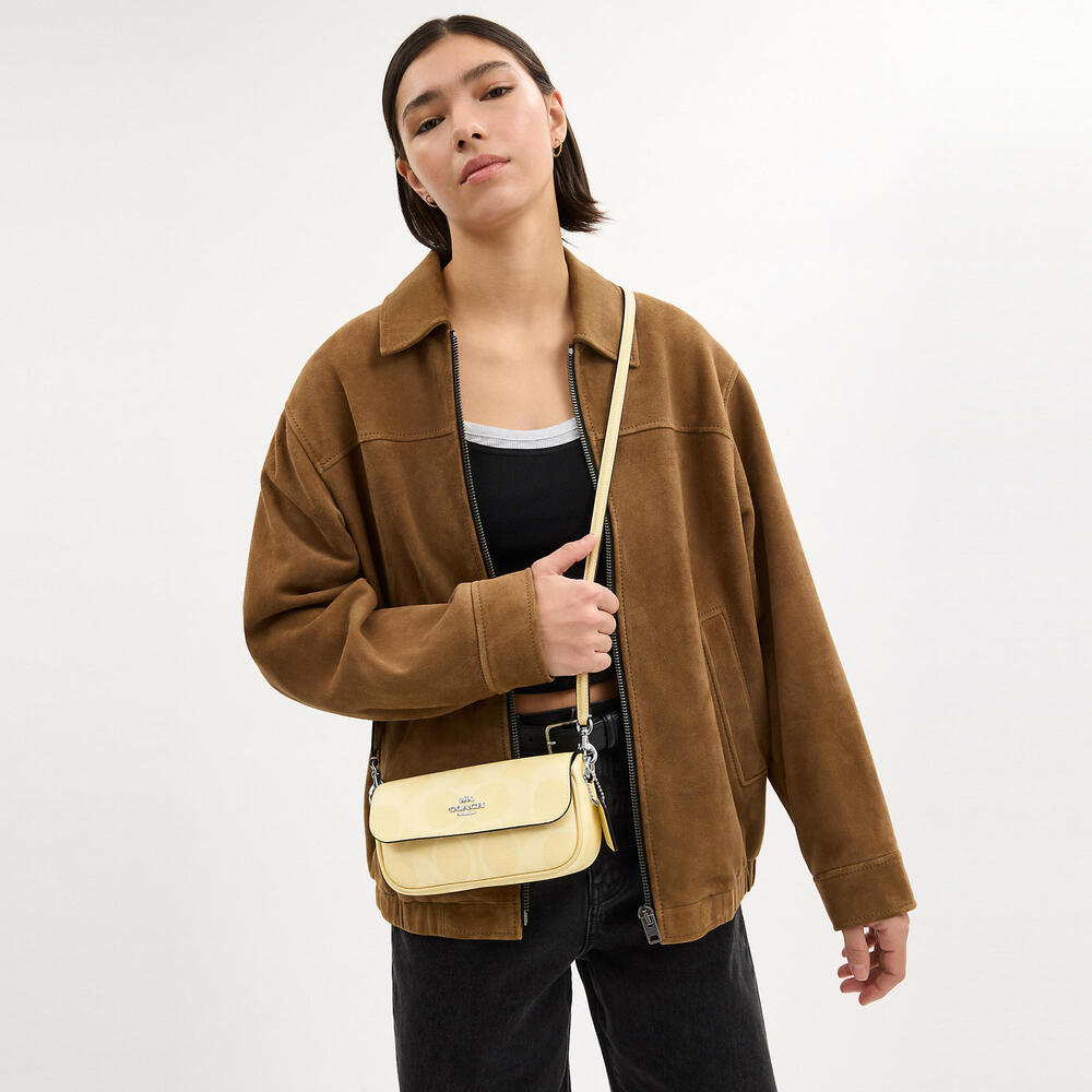 NWT coach! Hailey Flap Bag In Signature Canvas - Picture 6 of 10
